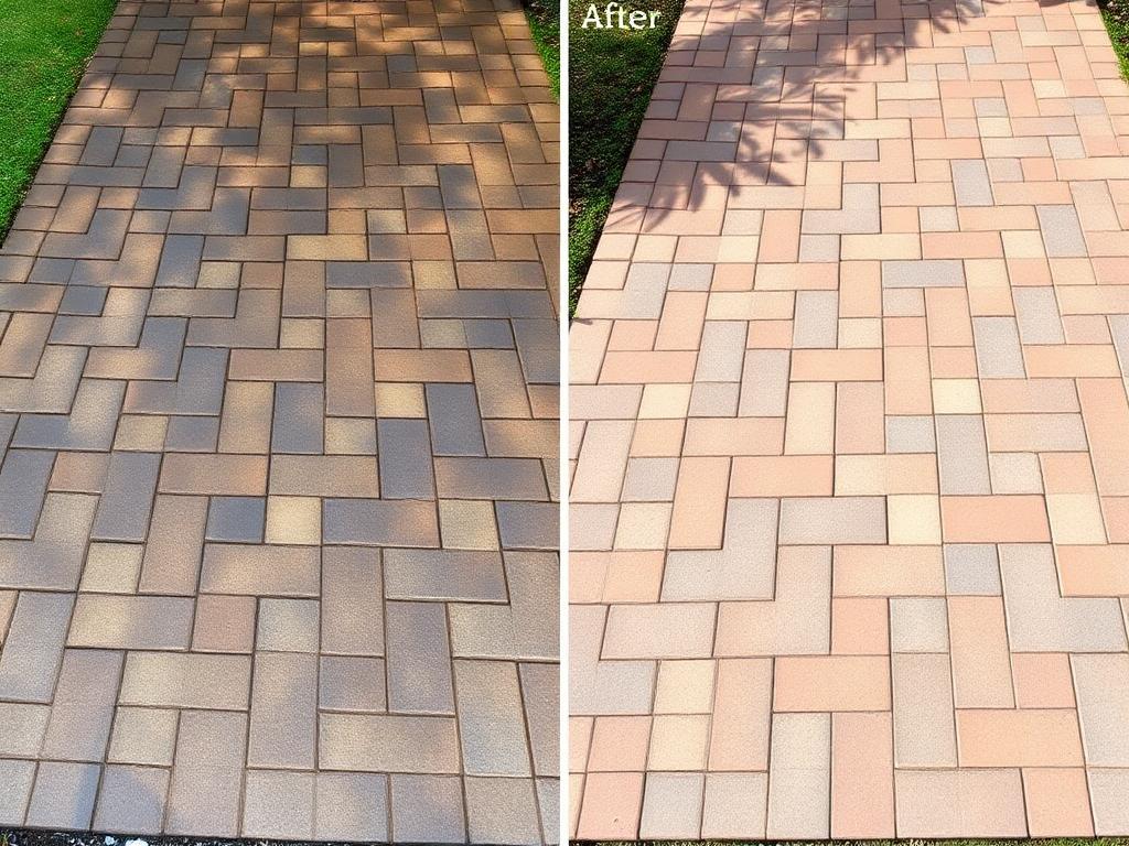 Before and after pavers & driveway